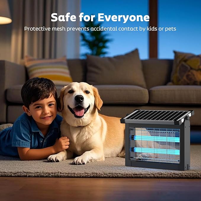 Solar - Powered Bug Zapper, Waterproof - Infinex Studios