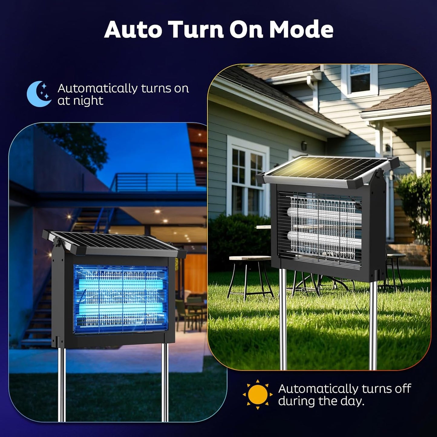 Solar - Powered Bug Zapper, Waterproof - Infinex Studios
