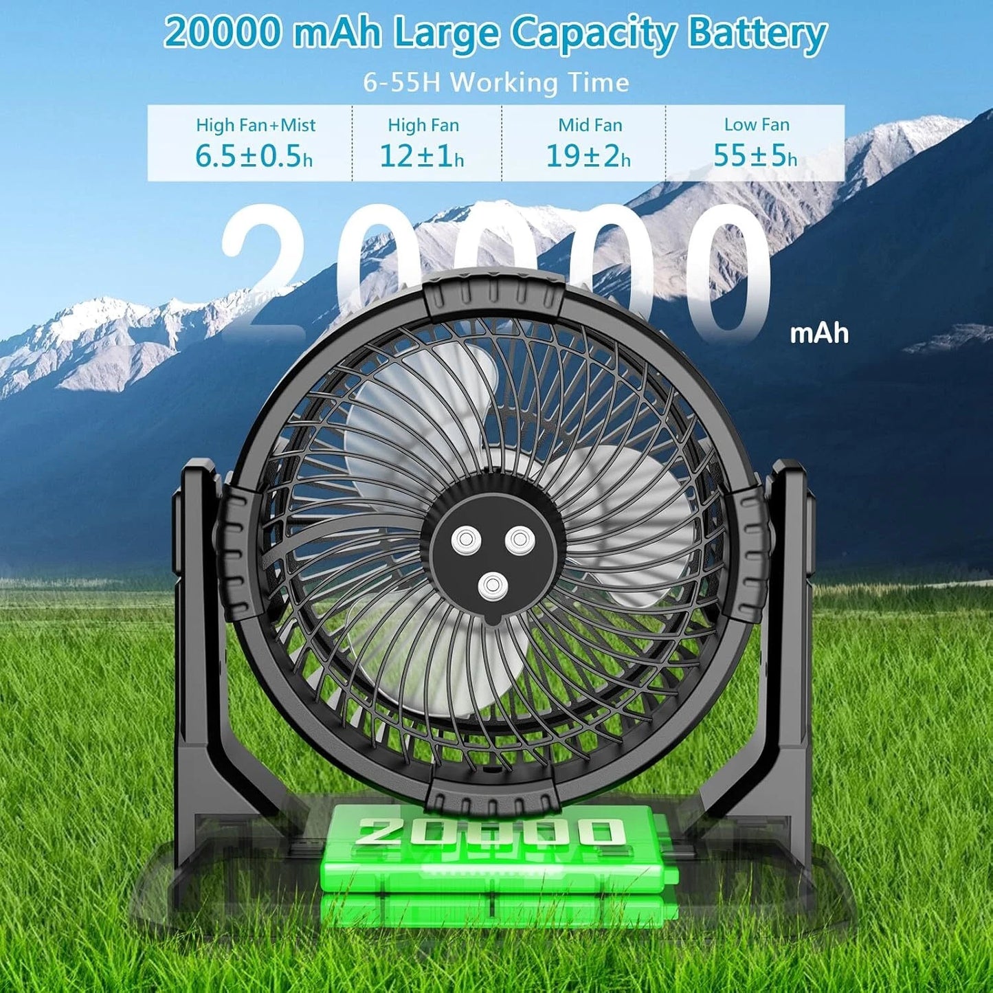 Portable Camping Misting Fan - Infinex Studios