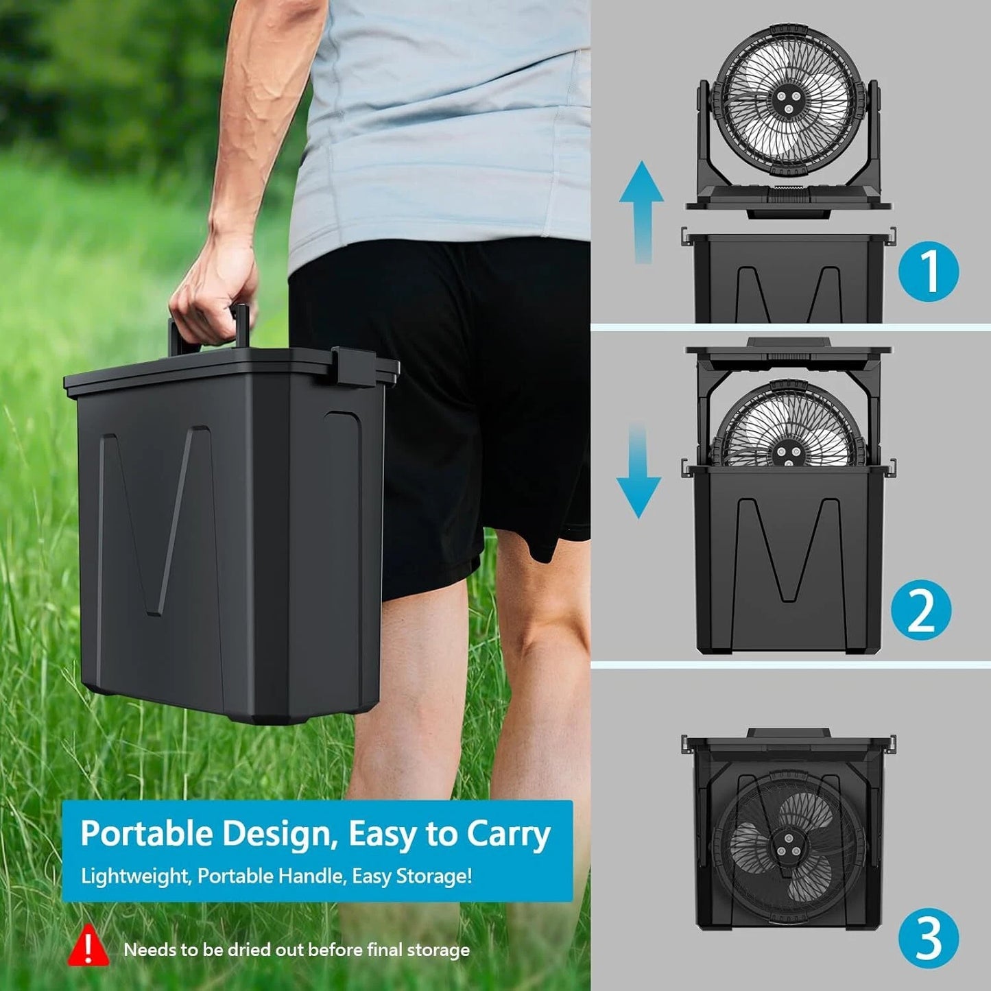 Portable Camping Misting Fan - Infinex Studios