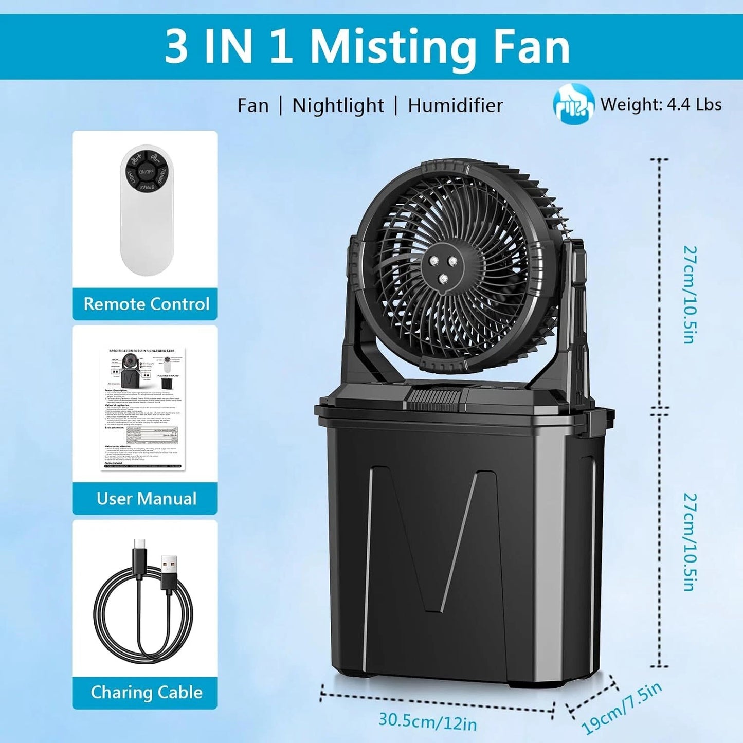 Portable Camping Misting Fan - Infinex Studios