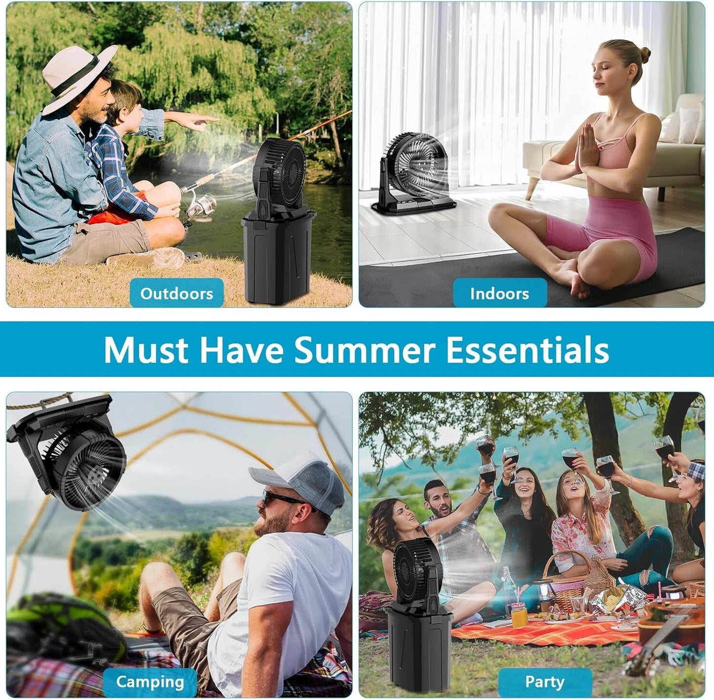 Portable Camping Misting Fan - Infinex Studios
