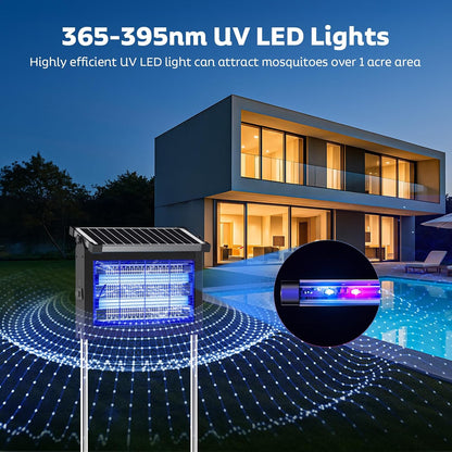 Solar - Powered Bug Zapper, Waterproof - Infinex Studios