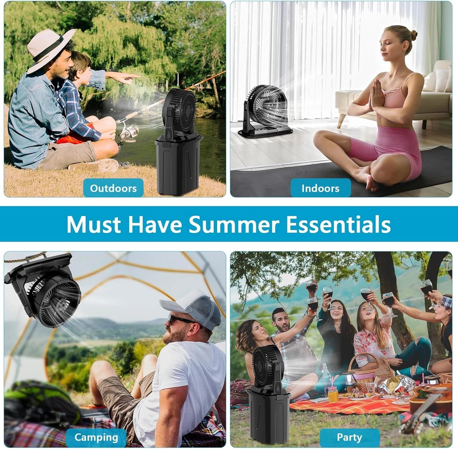 Portable Camping Misting Fan - Infinex Studios